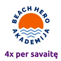 Beach Hero Akademija 4 kart per savaitę